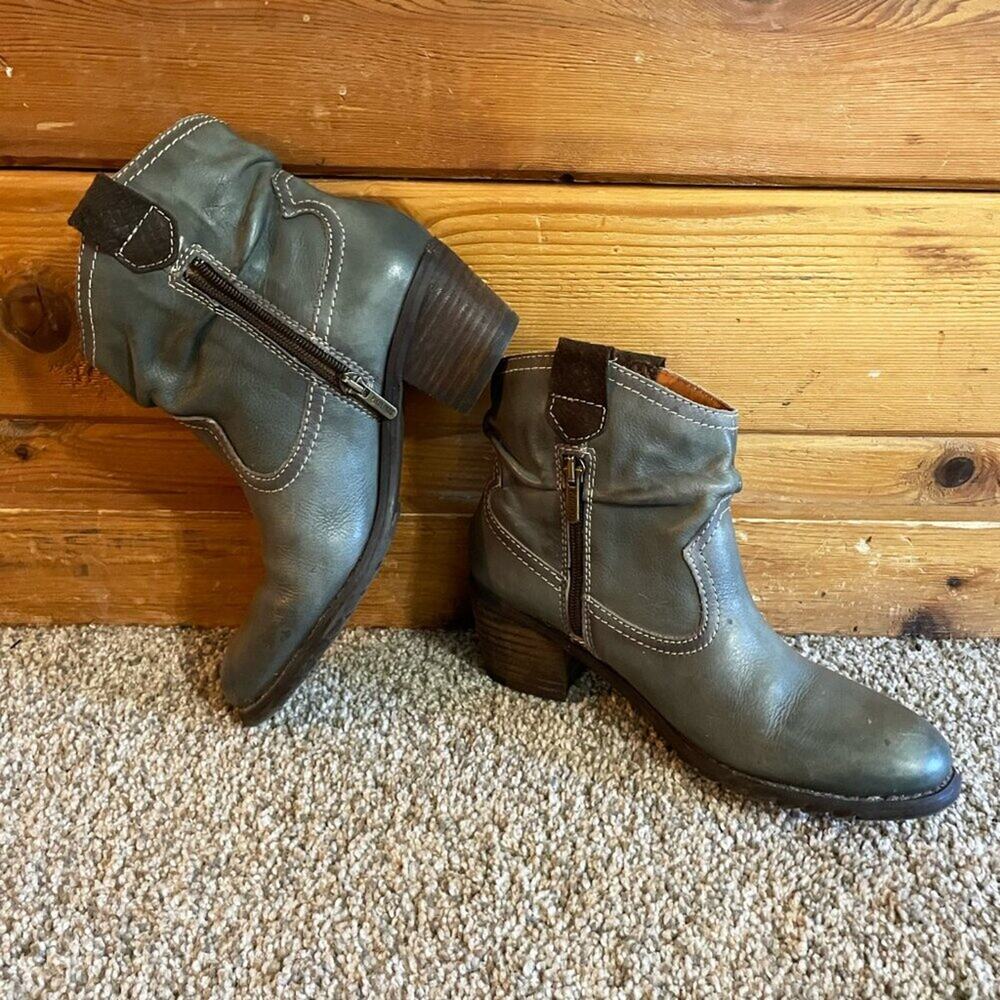 Pikolinos Booties Gray Leather 6.5 - 7 euro 37